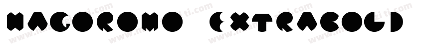 Hagoromo Extrabold字体转换